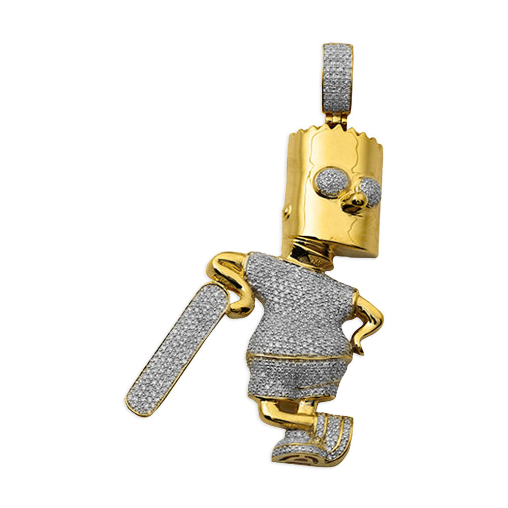 10KY 1.25CTW DIAMOND CARTOON CHARACTER PENDANT