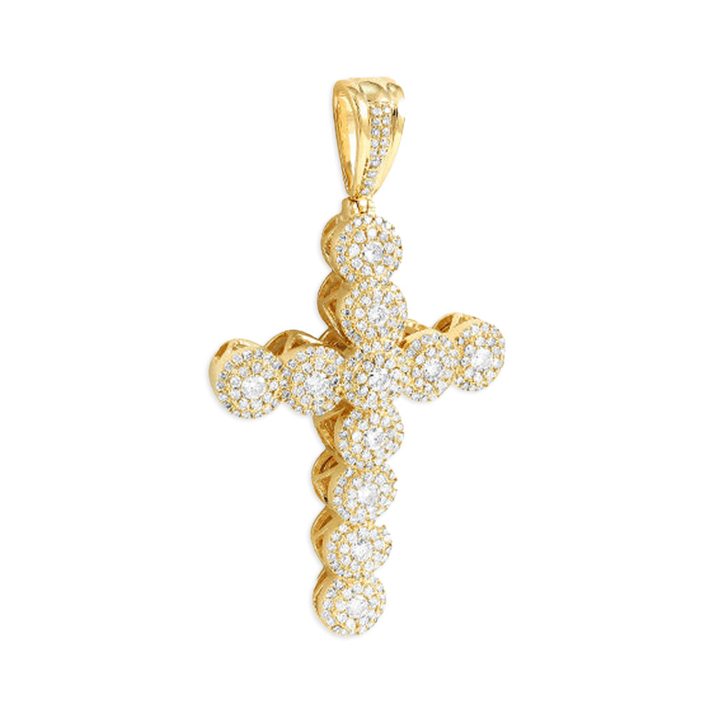 10KY 2.25CTW DIAMOND CLUSTER DESIGN CROSS