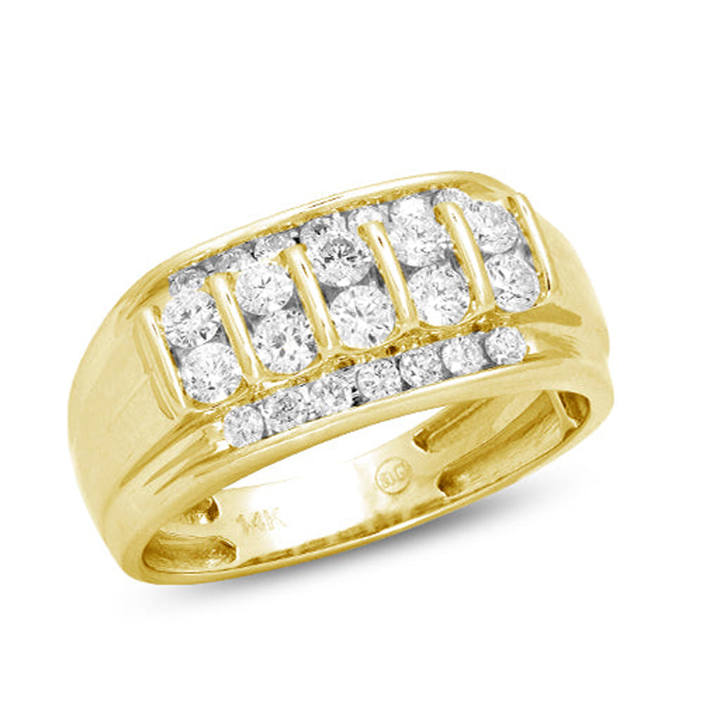 14KY 1.00CTW DIAMOND MENS RING