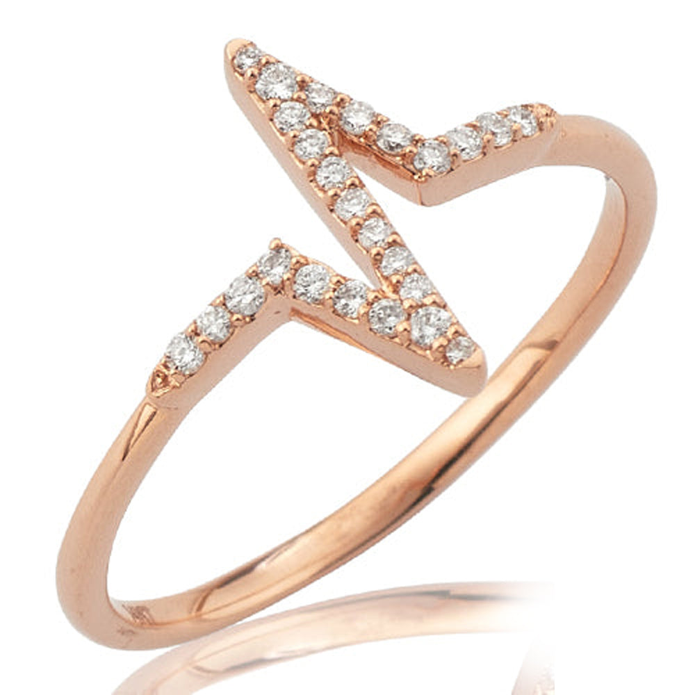 14KR 0.11CTW DIAMOND HEARTBEAT RING