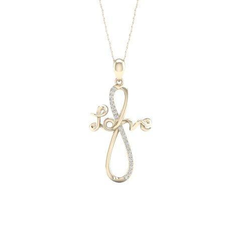 10K 0.05CT D-LADIES CHARMS 