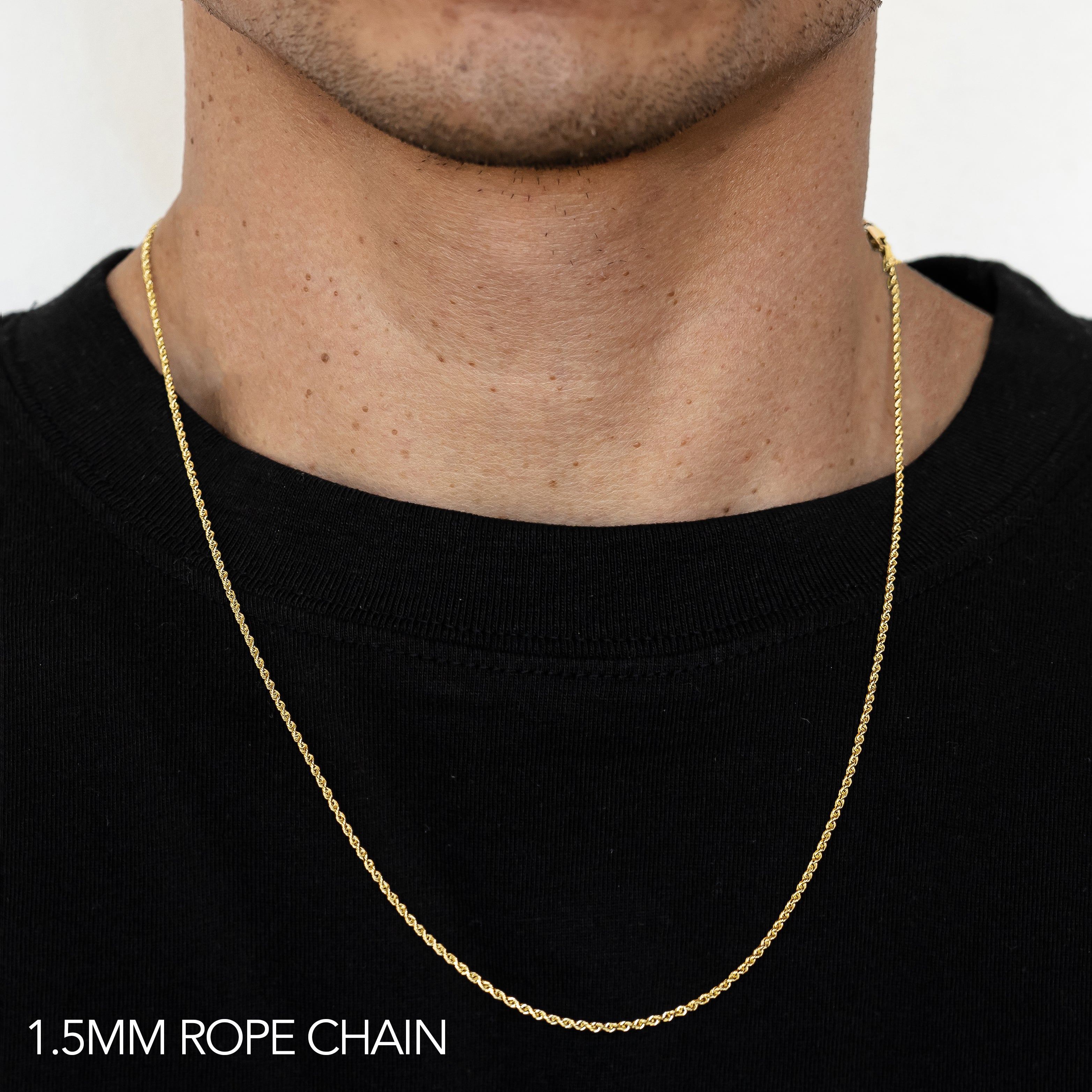 10K 1.5MM YELLOW GOLD SOLID DC ROPE 28