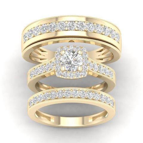 10KT 1.5CT D- LADIES RINGS