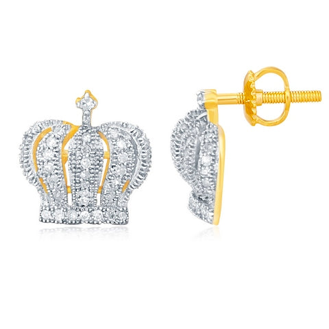 SPL PRICE: 10K 0.25CT D-MICROPAVE EARRINGS 