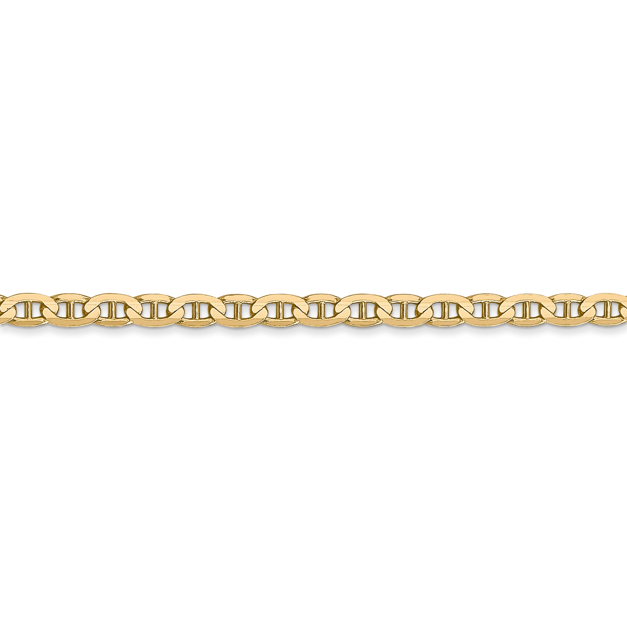 14k 3mm Concave Anchor Chain