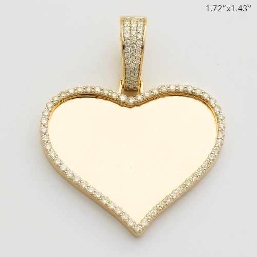 14KY 1.35CTW DIAMOND HEART MEMORY PENDANT