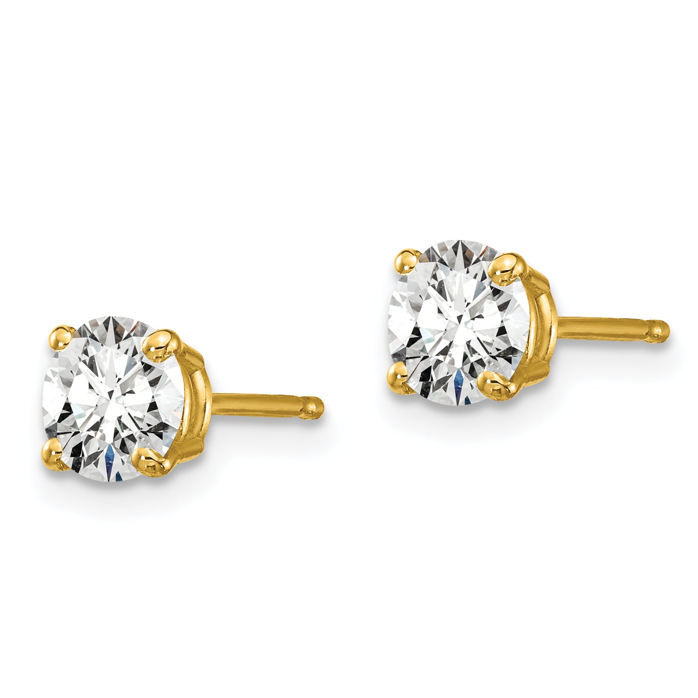 14K Lab Grown Diamond 1ctw VS/SI GH 4 Prong Earrings