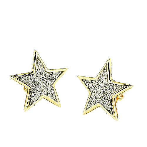 10KY 0.25 DIAMOND STAR EARRING