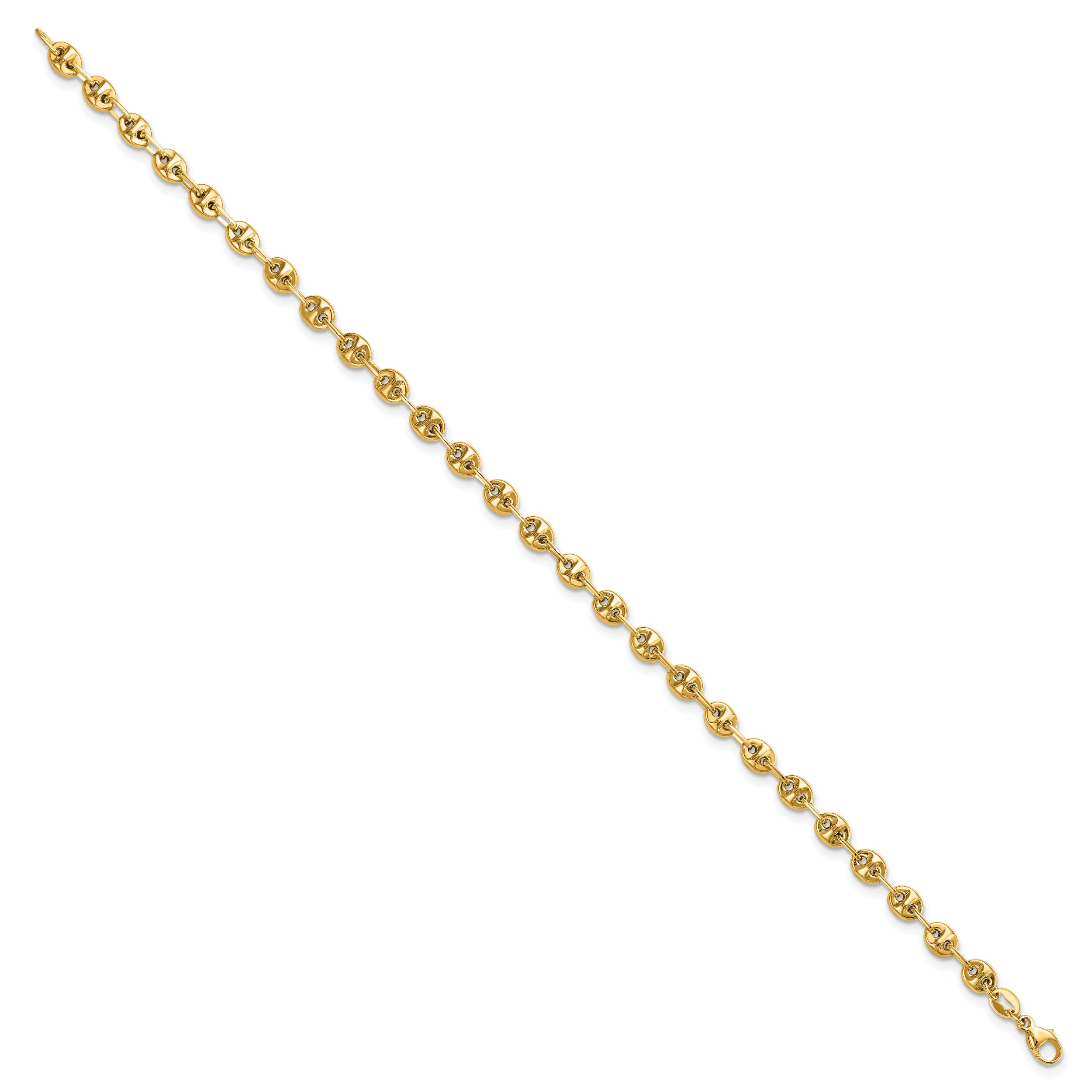 14K Polished Fancy Link Bracelet